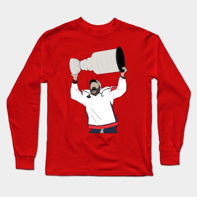 Alex Ovechkin Celebration Long Sleeve T-Shirt by rattraptees